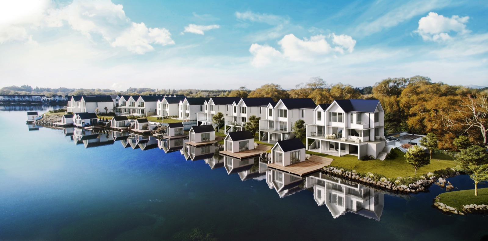 Clearwater Golf Resort completed — waterfront ICF townhouses